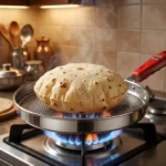 Stainless Steel Roti Grill Jali with handle for gas stove papad and phulka roasting