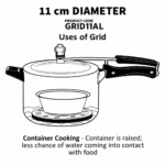 Pressure Cooker Grid for Steaming Food and Container Cooking, Silver - Image 3